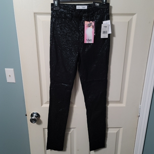 YMI High-Rise‎ Black Cheetah Print Leggings NWT Women's M